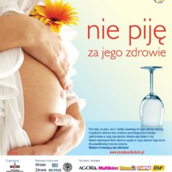 plakat  Nie pij za jego zdrowie