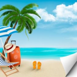 depositphotos 43860169 stock illustration beach with palm trees and 1