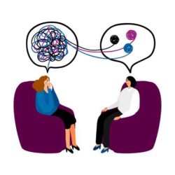 104067840 psychotherapy concept illustration